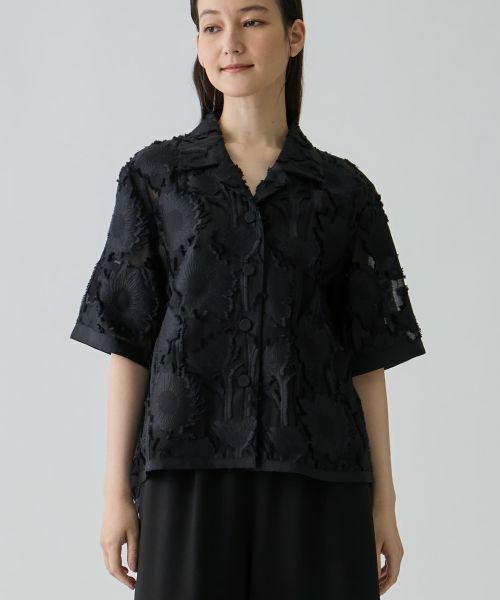 LANVIN COLLECTION / ランバン コレクション シャツ・ブラウス | サンフラワーカットジャカードブラウス | 詳細10