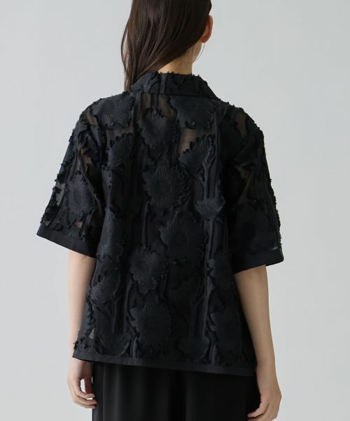 LANVIN COLLECTION / ランバン コレクション シャツ・ブラウス | サンフラワーカットジャカードブラウス | 詳細11