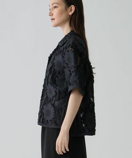 LANVIN COLLECTION / ランバン コレクション シャツ・ブラウス | サンフラワーカットジャカードブラウス | 詳細12