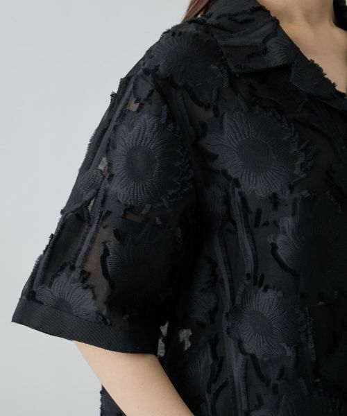 LANVIN COLLECTION / ランバン コレクション シャツ・ブラウス | サンフラワーカットジャカードブラウス | 詳細13