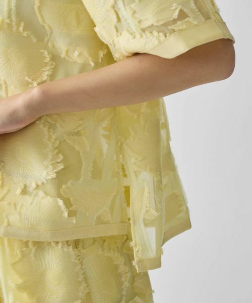 LANVIN COLLECTION / ランバン コレクション シャツ・ブラウス | サンフラワーカットジャカードブラウス | 詳細4