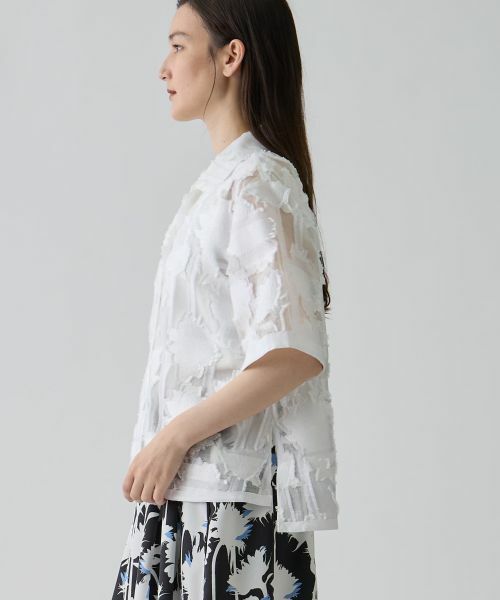 LANVIN COLLECTION / ランバン コレクション シャツ・ブラウス | サンフラワーカットジャカードブラウス | 詳細6