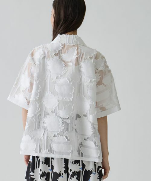 LANVIN COLLECTION / ランバン コレクション シャツ・ブラウス | サンフラワーカットジャカードブラウス | 詳細7