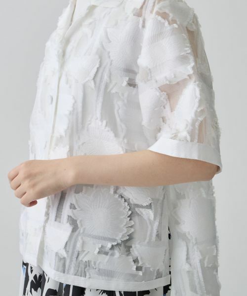 LANVIN COLLECTION / ランバン コレクション シャツ・ブラウス | サンフラワーカットジャカードブラウス | 詳細8