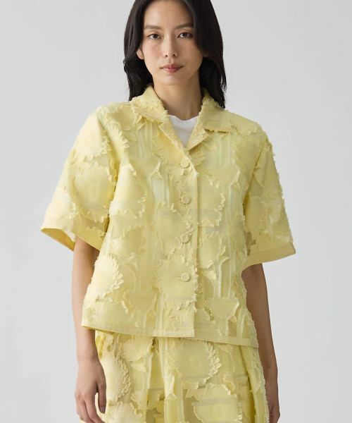 LANVIN COLLECTION / ランバン コレクション シャツ・ブラウス | サンフラワーカットジャカードブラウス（ライトイエロー）