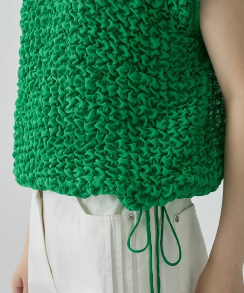 LANVIN COLLECTION / ランバン コレクション シャツ・ブラウス | 格子ステッチ・シフォントップス | 詳細4