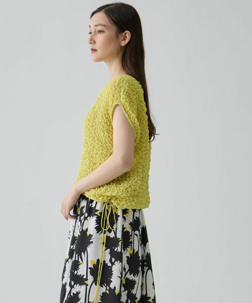 LANVIN COLLECTION / ランバン コレクション シャツ・ブラウス | 格子ステッチ・シフォントップス | 詳細7