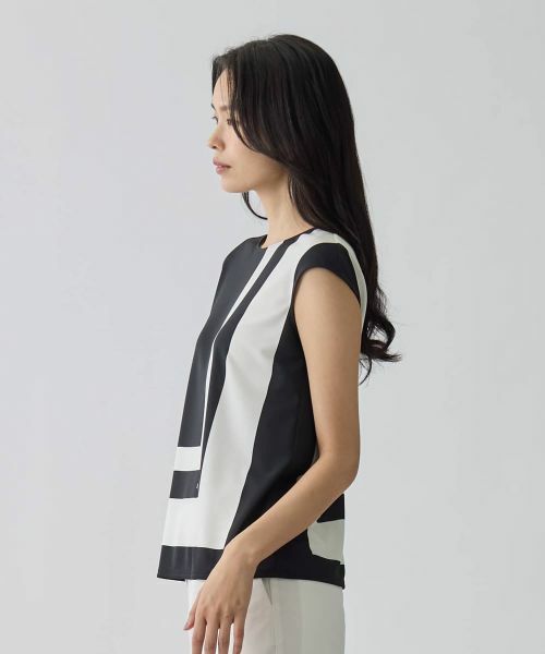 LANVIN COLLECTION / ランバン コレクション カットソー | ジオメトリック・ブラウスカットソー | 詳細2