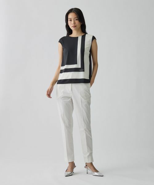LANVIN COLLECTION / ランバン コレクション カットソー | ジオメトリック・ブラウスカットソー | 詳細5