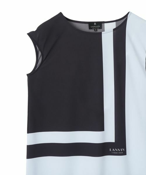 LANVIN COLLECTION / ランバン コレクション カットソー | ジオメトリック・ブラウスカットソー | 詳細8