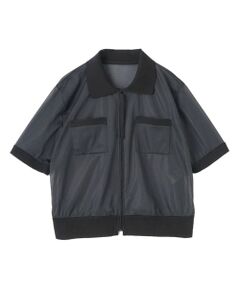LANVIN COLLECTION / ランバン コレクション カットソー | ショート丈エアリーブラウス