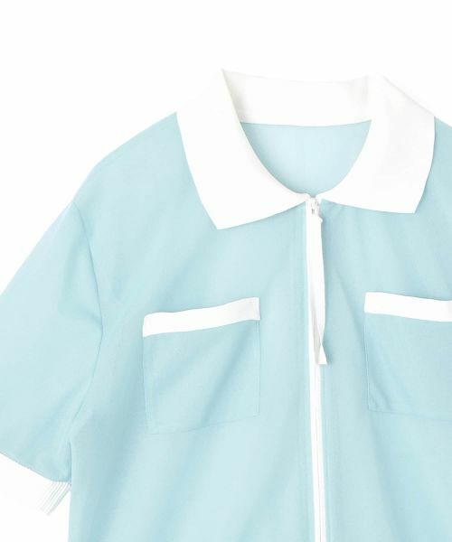 LANVIN COLLECTION / ランバン コレクション カットソー | ショート丈エアリーブラウス | 詳細13