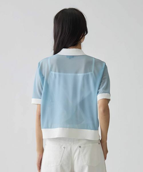 LANVIN COLLECTION / ランバン コレクション カットソー | ショート丈エアリーブラウス | 詳細3