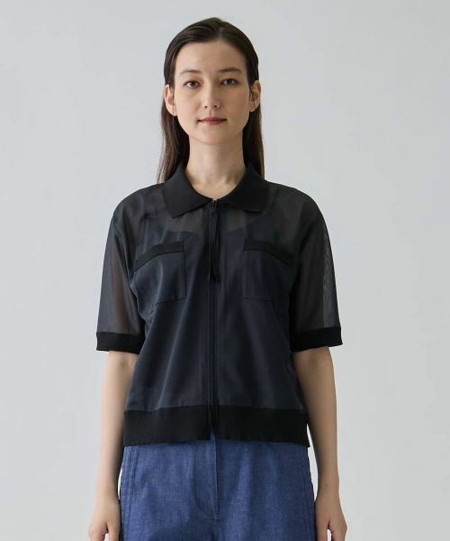 LANVIN COLLECTION / ランバン コレクション カットソー | ショート丈エアリーブラウス | 詳細6