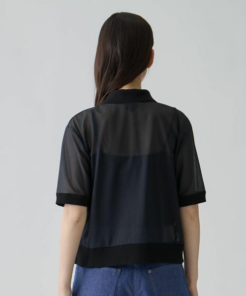 LANVIN COLLECTION / ランバン コレクション カットソー | ショート丈エアリーブラウス | 詳細8