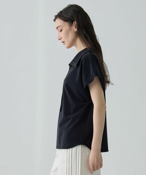 LANVIN COLLECTION / ランバン コレクション カットソー | マイクロZパイルカットソー | 詳細2
