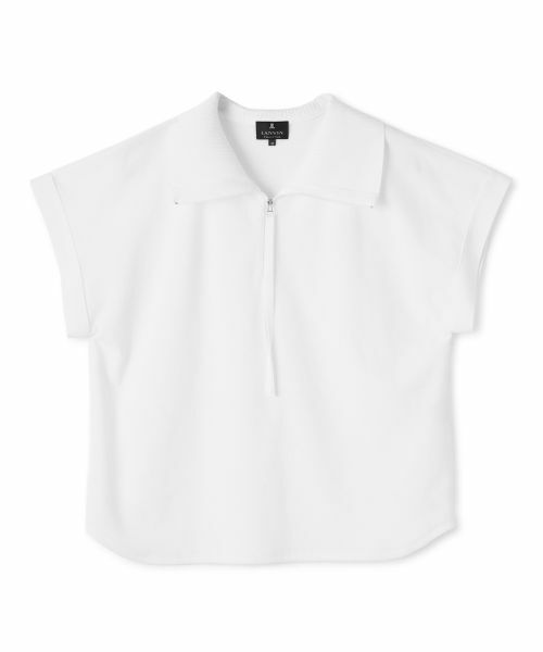 LANVIN COLLECTION / ランバン コレクション カットソー | マイクロZパイルカットソー（ホワイト）