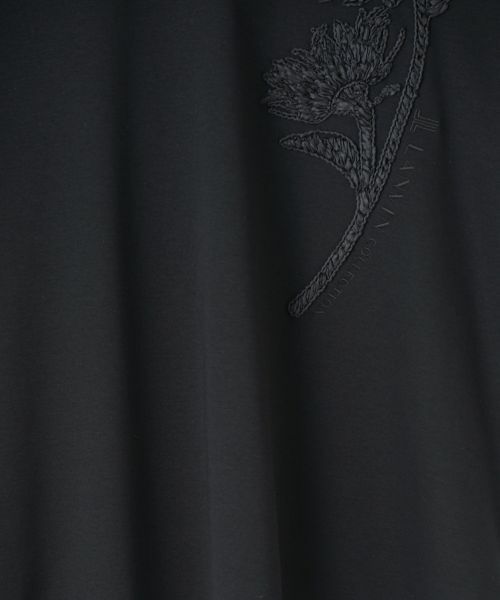 LANVIN COLLECTION / ランバン コレクション カットソー | ひまわり刺繍スムースカットソー | 詳細11