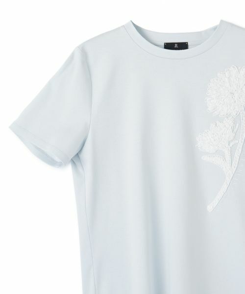 LANVIN COLLECTION / ランバン コレクション カットソー | ひまわり刺繍スムースカットソー | 詳細13