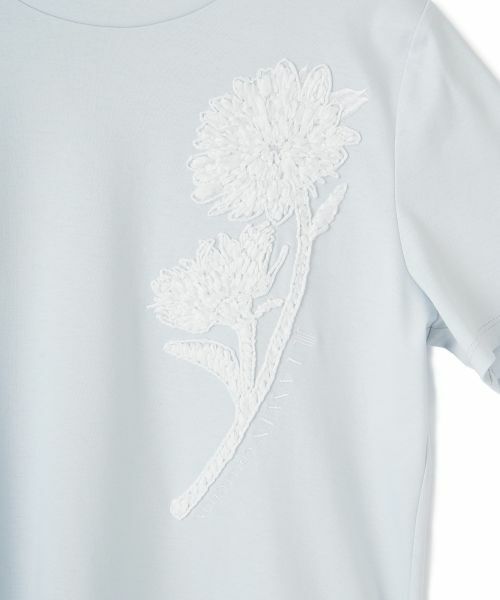 LANVIN COLLECTION / ランバン コレクション カットソー | ひまわり刺繍スムースカットソー | 詳細14