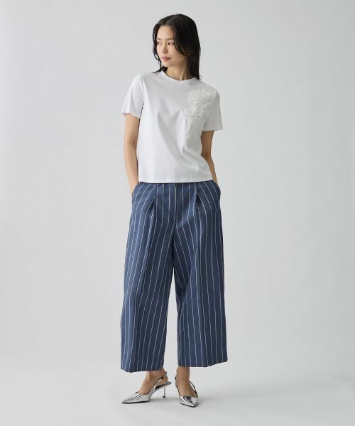 LANVIN COLLECTION / ランバン コレクション カットソー | ひまわり刺繍スムースカットソー | 詳細5