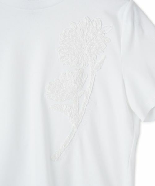 LANVIN COLLECTION / ランバン コレクション カットソー | ひまわり刺繍スムースカットソー | 詳細6