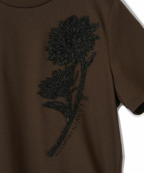 LANVIN COLLECTION / ランバン コレクション カットソー | ひまわり刺繍スムースカットソー | 詳細8