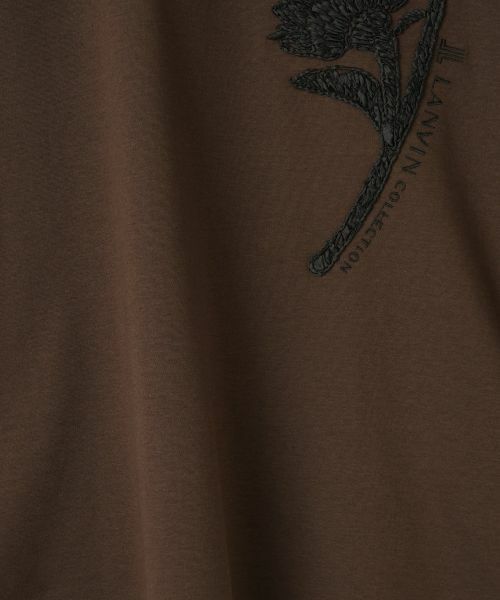 LANVIN COLLECTION / ランバン コレクション カットソー | ひまわり刺繍スムースカットソー | 詳細9