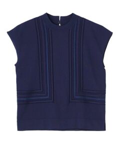 LANVIN COLLECTION / ランバン コレクション ニット・セーター | 立体テープワーク・ニットプルオーバー