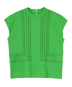 LANVIN COLLECTION / ランバン コレクション ニット・セーター | 立体テープワーク・ニットプルオーバー