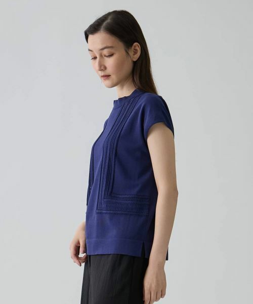 LANVIN COLLECTION / ランバン コレクション ニット・セーター | 立体テープワーク・ニットプルオーバー | 詳細2