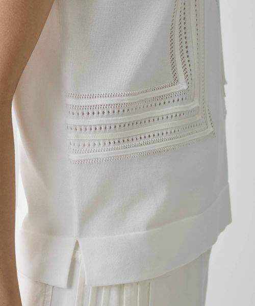 LANVIN COLLECTION / ランバン コレクション ニット・セーター | 立体テープワーク・ニットプルオーバー | 詳細20