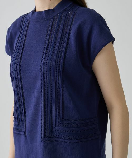 LANVIN COLLECTION / ランバン コレクション ニット・セーター | 立体テープワーク・ニットプルオーバー | 詳細4