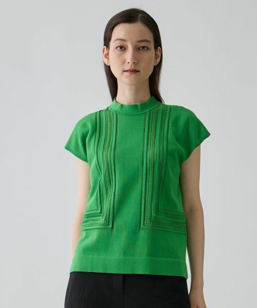 LANVIN COLLECTION / ランバン コレクション ニット・セーター | 立体テープワーク・ニットプルオーバー | 詳細6