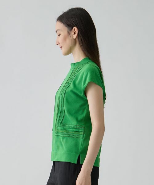 LANVIN COLLECTION / ランバン コレクション ニット・セーター | 立体テープワーク・ニットプルオーバー | 詳細7