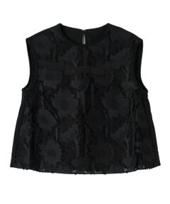 LANVIN COLLECTION / ランバン コレクション ニット・セーター | ひまわりジャカード・Aラインプルオーバー