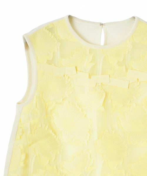 LANVIN COLLECTION / ランバン コレクション ニット・セーター | ひまわりジャカード・Aラインプルオーバー | 詳細14