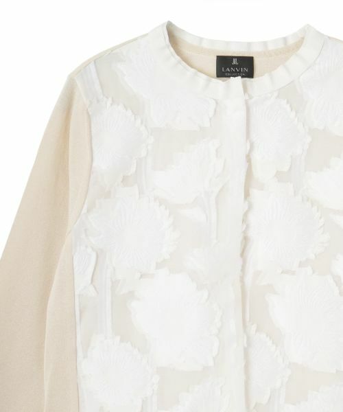 LANVIN COLLECTION / ランバン コレクション ニット・セーター | ひまわりジャカード・ニットカーディガン | 詳細4