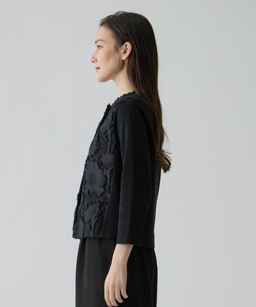 LANVIN COLLECTION / ランバン コレクション ニット・セーター | ひまわりジャカード・ニットカーディガン | 詳細2
