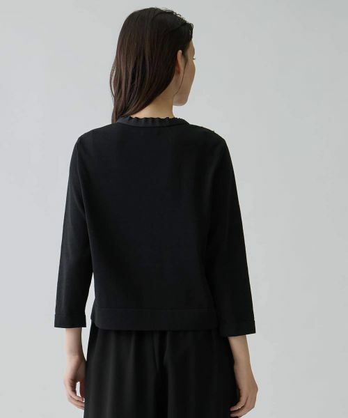 LANVIN COLLECTION / ランバン コレクション ニット・セーター | ひまわりジャカード・ニットカーディガン | 詳細3
