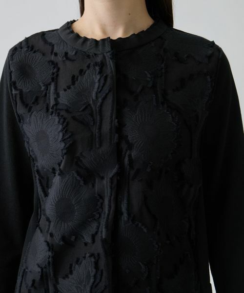 LANVIN COLLECTION / ランバン コレクション ニット・セーター | ひまわりジャカード・ニットカーディガン | 詳細4