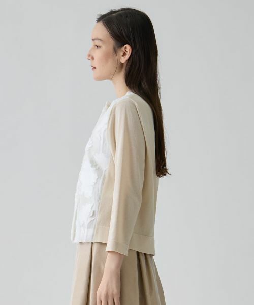 LANVIN COLLECTION / ランバン コレクション ニット・セーター | ひまわりジャカード・ニットカーディガン | 詳細6