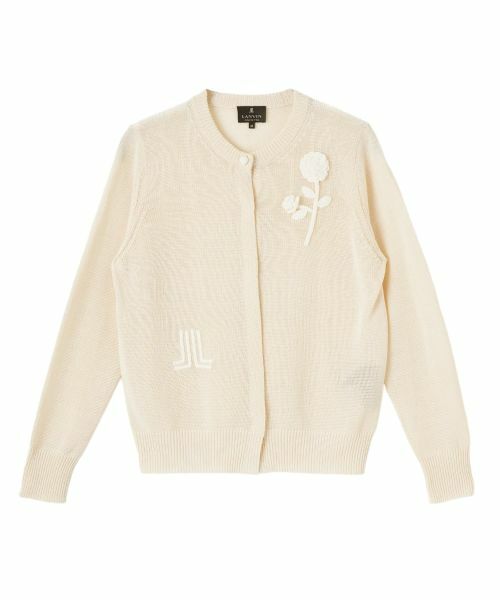 LANVIN COLLECTION / ランバン コレクション ニット・セーター | ハンドクラフト・コットンカーディガン（ベージュ系その他）