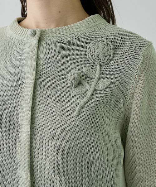 LANVIN COLLECTION / ランバン コレクション ニット・セーター | ハンドクラフト・コットンカーディガン | 詳細10