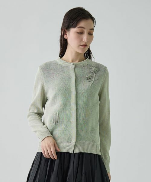 LANVIN COLLECTION / ランバン コレクション ニット・セーター | ハンドクラフト・コットンカーディガン | 詳細7