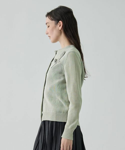 LANVIN COLLECTION / ランバン コレクション ニット・セーター | ハンドクラフト・コットンカーディガン | 詳細8