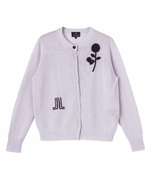 LANVIN COLLECTION / ランバン コレクション ニット・セーター | ハンドクラフト・コットンカーディガン（ラベンダー）