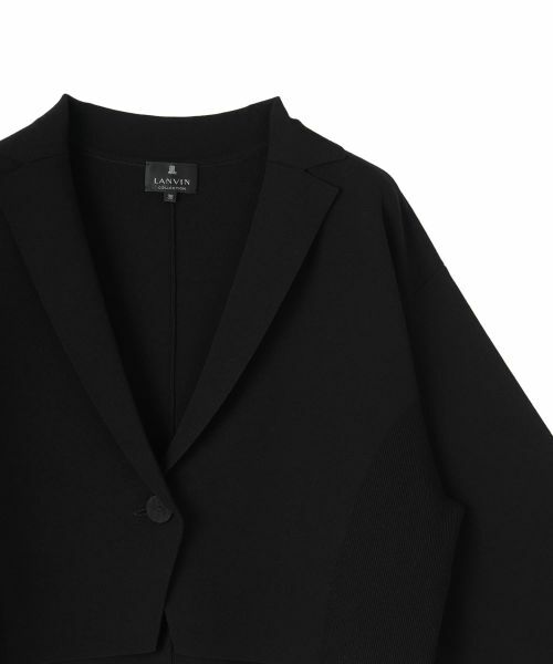 LANVIN COLLECTION / ランバン コレクション テーラードジャケット | ミラノリブニットジャケット | 詳細4