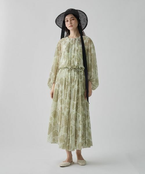 LANVIN COLLECTION / ランバン コレクション ドレス | ピンタック シフォンワンピース | 詳細10