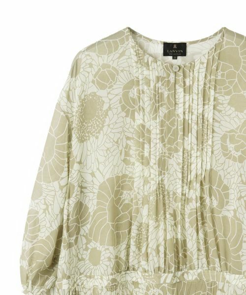LANVIN COLLECTION / ランバン コレクション ドレス | ピンタック シフォンワンピース | 詳細13